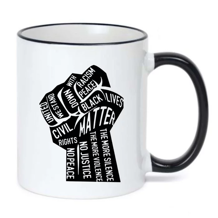 Unity Fist Black Color Changing Mug