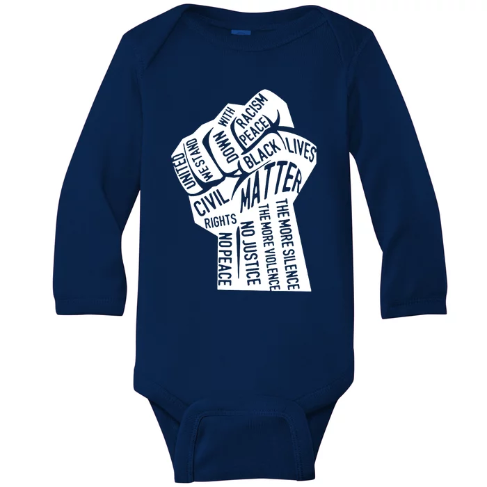 Unity Fist Baby Long Sleeve Bodysuit