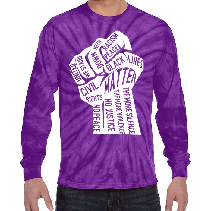 Unity Fist Tie-Dye Long Sleeve Shirt