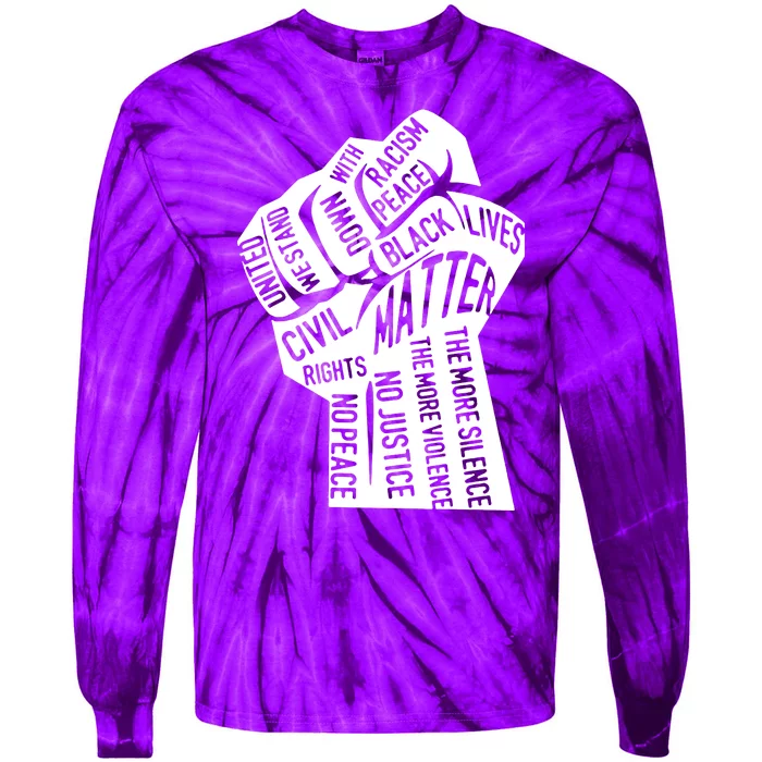 Unity Fist Tie-Dye Long Sleeve Shirt