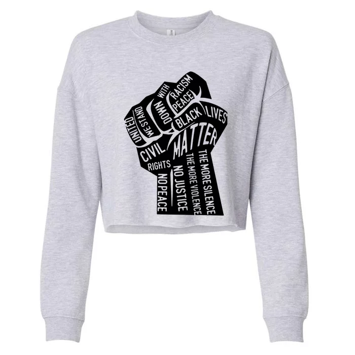 Unity Fist Cropped Pullover Crew