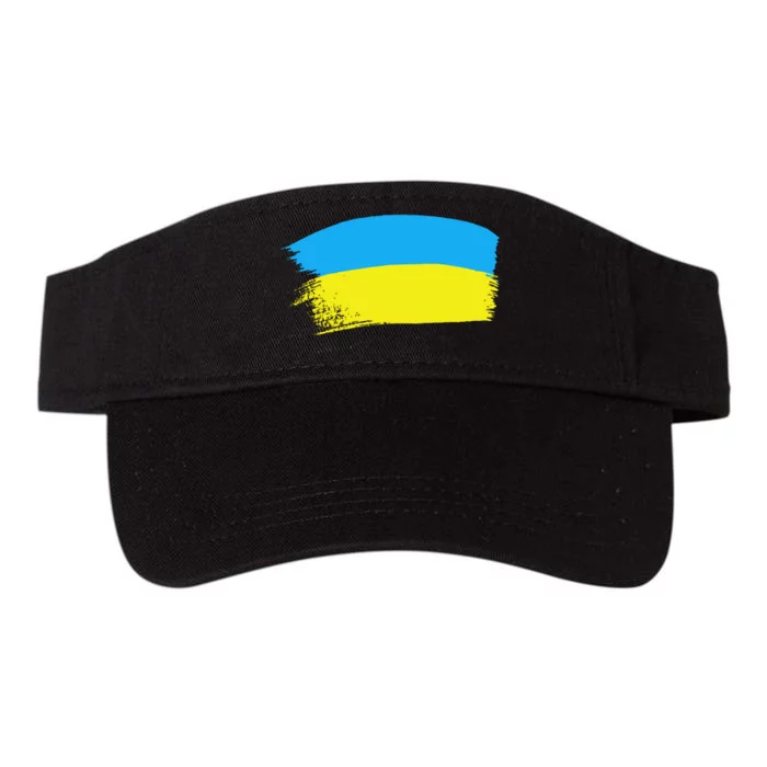 Ukraine Flag Valucap Bio-Washed Visor