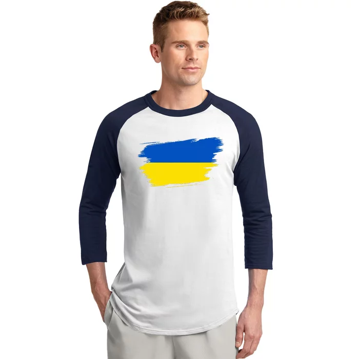 Ukraine Flag Ukrainian Ukraine Pride Heart Baseball Sleeve Shirt