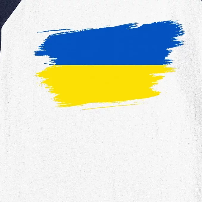 Ukraine Flag Ukrainian Ukraine Pride Heart Baseball Sleeve Shirt