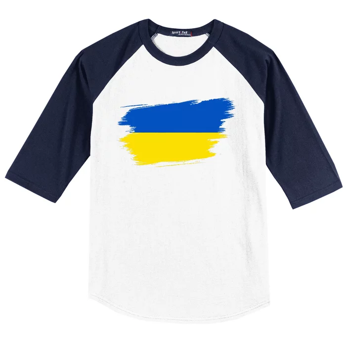 Ukraine Flag Ukrainian Ukraine Pride Heart Baseball Sleeve Shirt