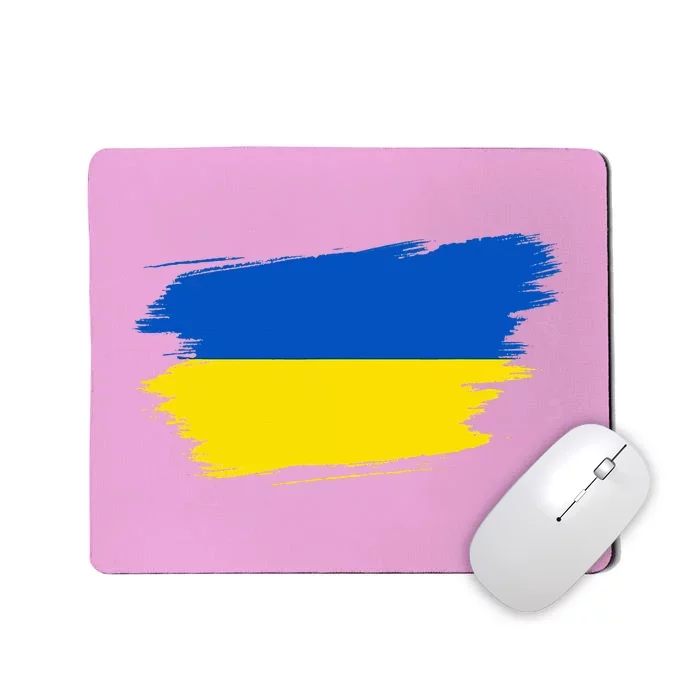 Ukraine Flag Ukrainian Ukraine Pride Heart Mousepad