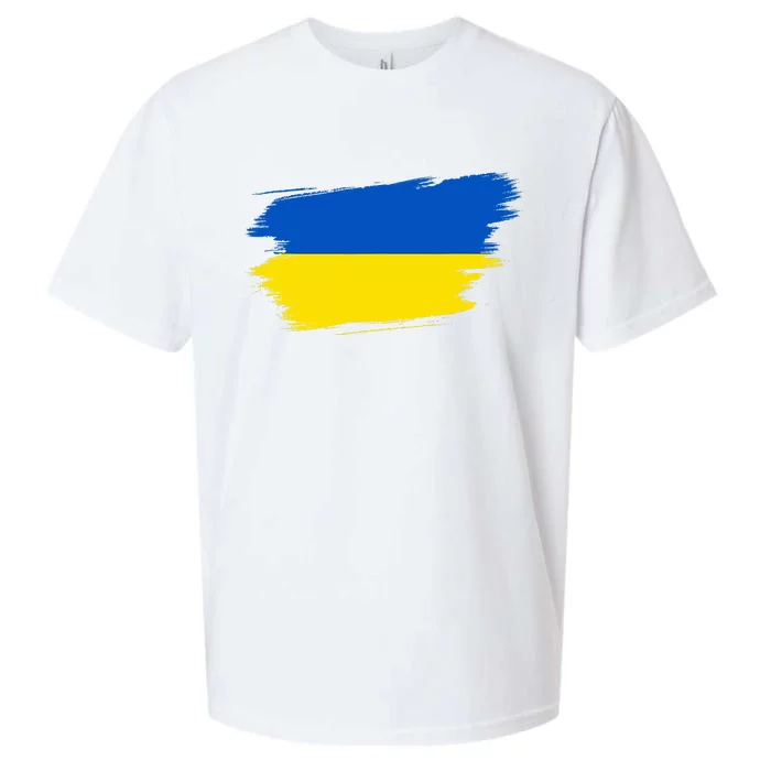 Ukraine Flag Ukrainian Ukraine Pride Heart Sueded Cloud Jersey T-Shirt