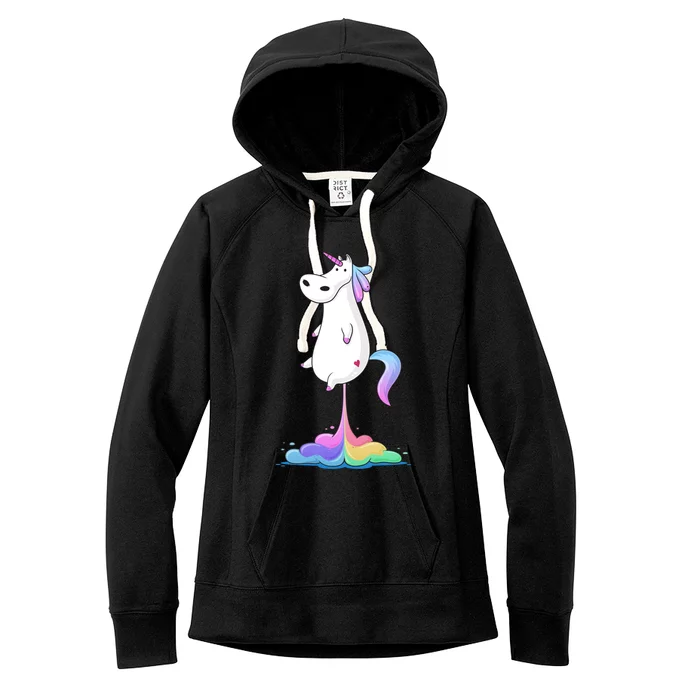 Unicorn Fart Women's Fleece Hoodie