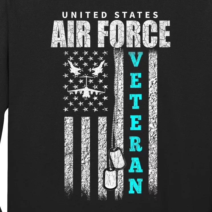 Usa Flag Veteran Of The U.S Air. Force Veterans Gift Long Sleeve Shirt