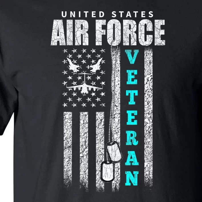 Usa Flag Veteran Of The U.S Air. Force Veterans Gift Tall T-Shirt