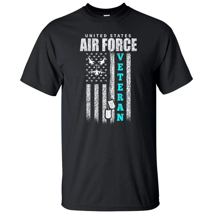 Usa Flag Veteran Of The U.S Air. Force Veterans Gift Tall T-Shirt