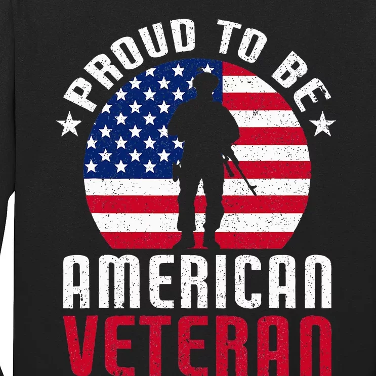 USA Flag Veteran Pride Long Sleeve Shirt