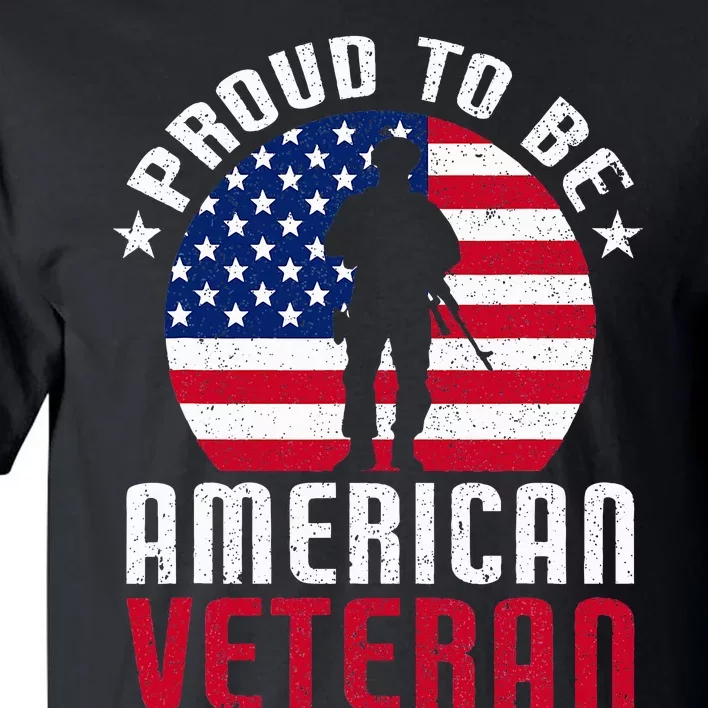 USA Flag Veteran Pride Tall T-Shirt