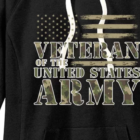 Usa Flag Veteran Of The United States Army Women's Fleece Hoodie