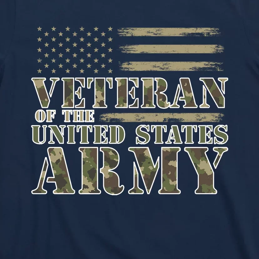 Usa Flag Veteran Of The United States Army T-Shirt