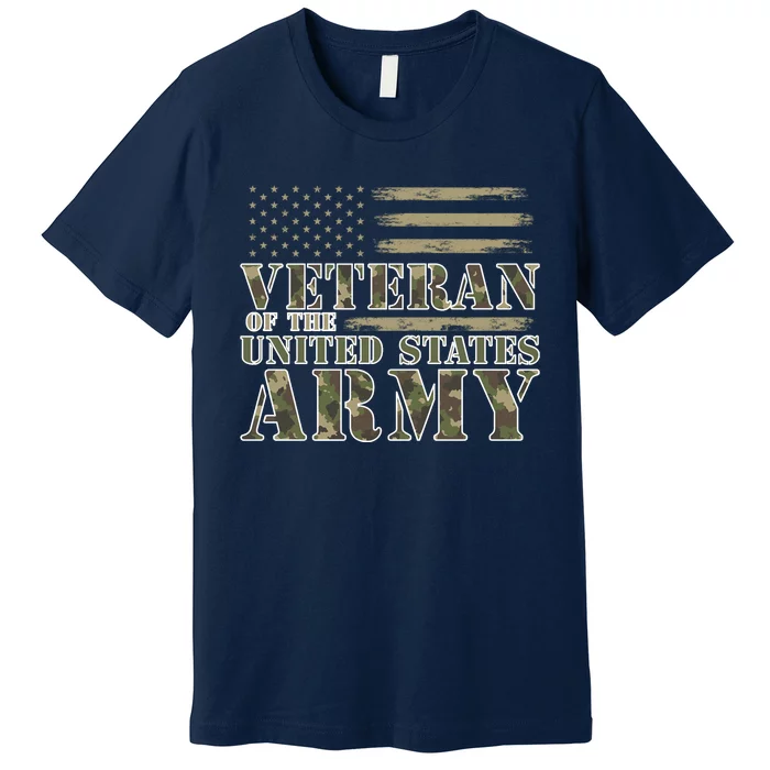 Usa Flag Veteran Of The United States Army Premium T-Shirt