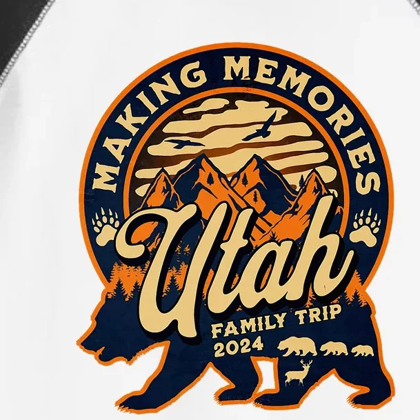 Utah Family Vacation 2024 Mountains Camping Family Trip Toddler Fine Jersey T-Shirt