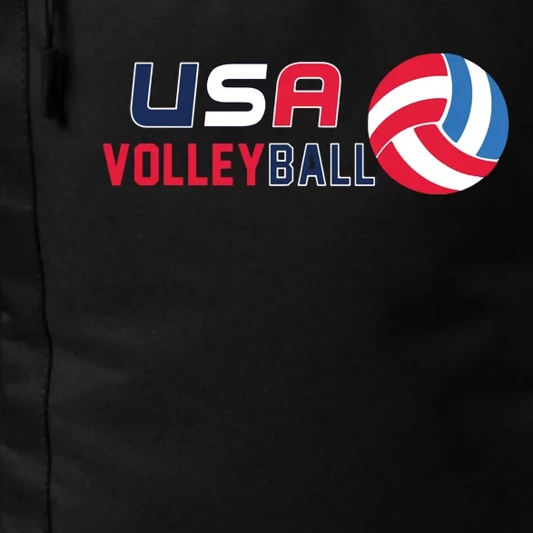 USA Flag Volleyball And Volleyball Daily Commute Backpack