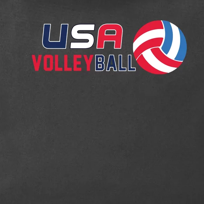 USA Flag Volleyball And Volleyball Zip Tote Bag