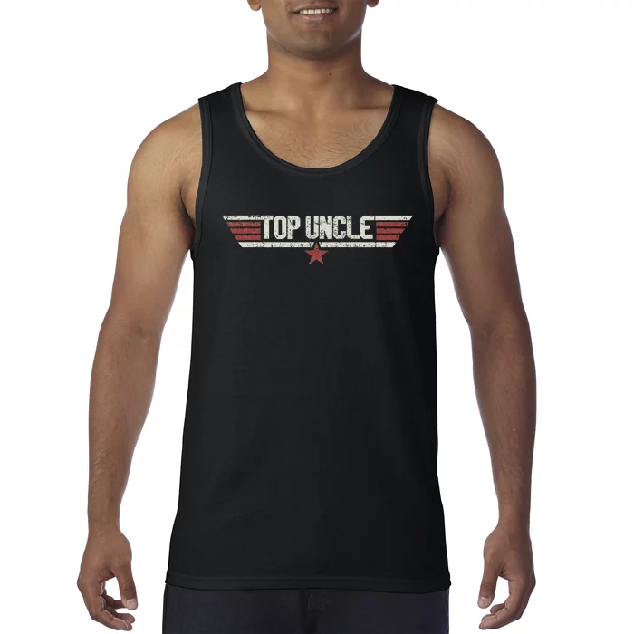 Uncle Funny Vintage 80's Gift Uncle 80s 1980 Tank Top