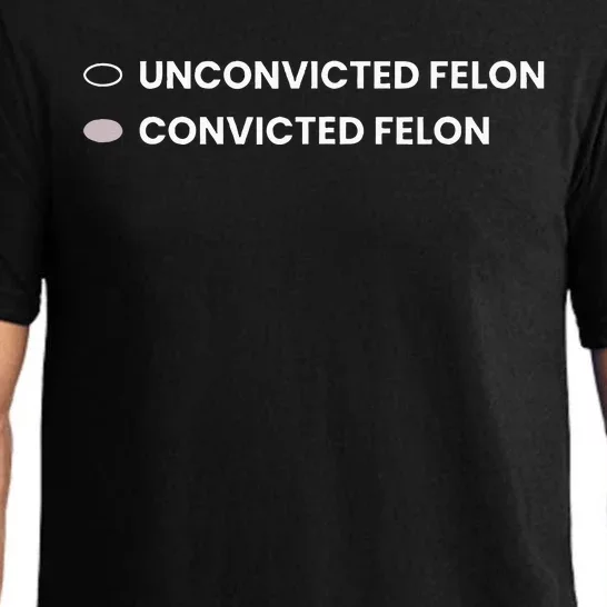 Unconvicted Felon Vs Convicted Felon Funny Ballot Paper Pajama Set