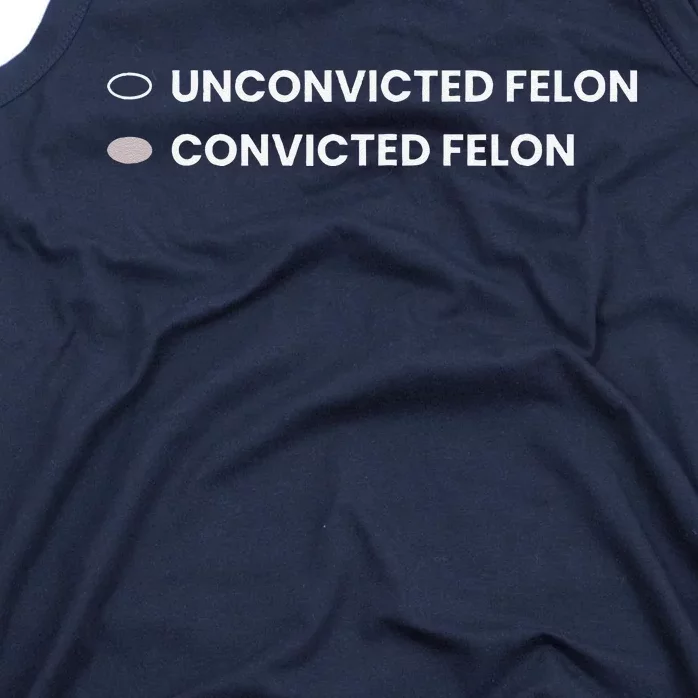 Unconvicted Felon Vs Convicted Felon Funny Ballot Paper Tank Top