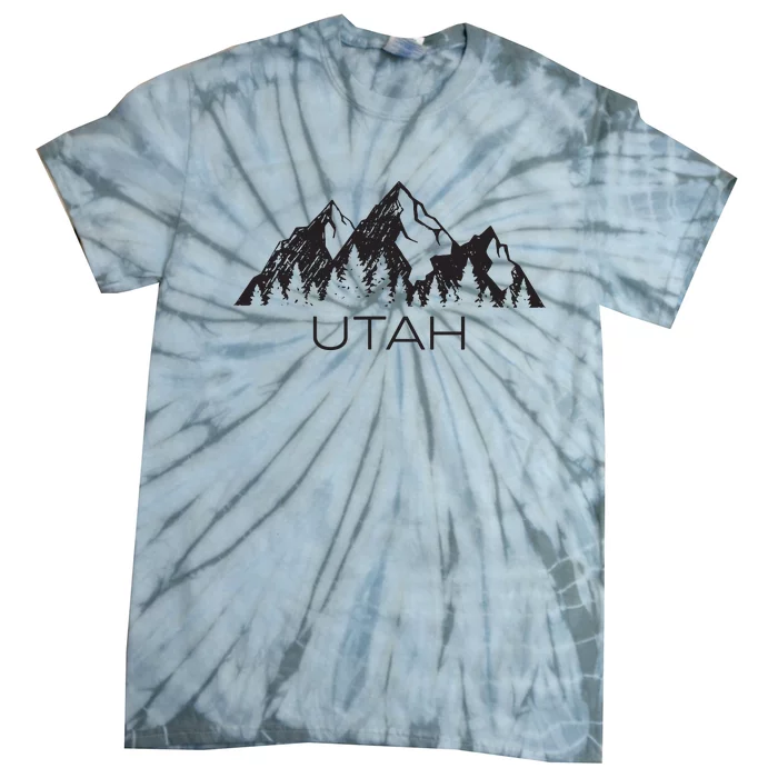 Utah For Women Utah Mountain Souvenir Gift Tie-Dye T-Shirt