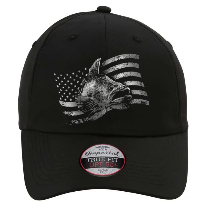 USA Flag Walleye Fishing Design The Original Performance Cap