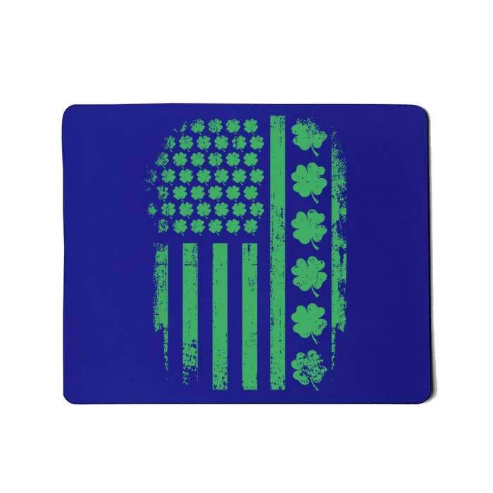 Usa Flag With Shamrock Clover For St Patricks Day Costume Cute Gift Mousepad