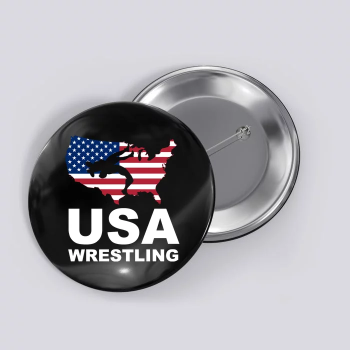 Usa Flag Wrestling Button