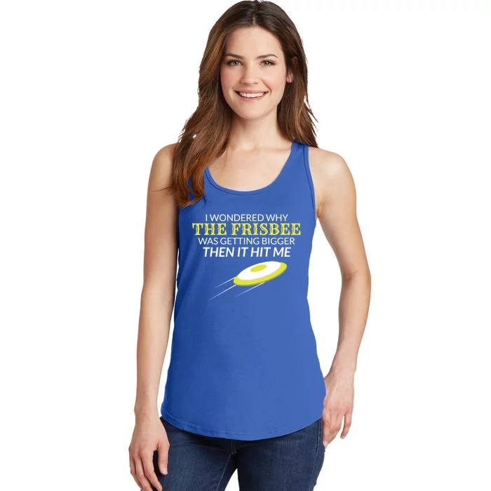 Ultimate Frisbee Why The Frisbee Is Getting Bigger Gift Ladies Essential Tank