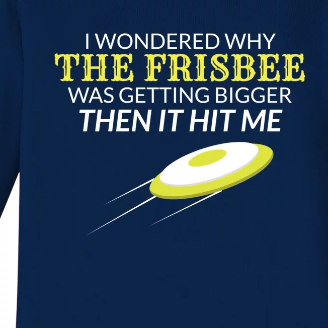 Ultimate Frisbee Why The Frisbee Is Getting Bigger Gift Baby Long Sleeve Bodysuit