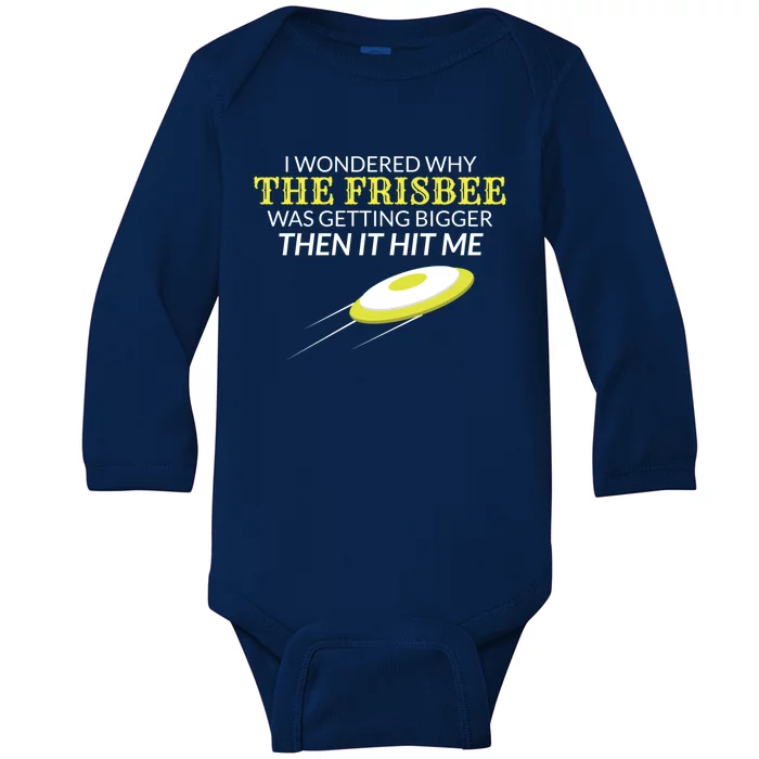 Ultimate Frisbee Why The Frisbee Is Getting Bigger Gift Baby Long Sleeve Bodysuit