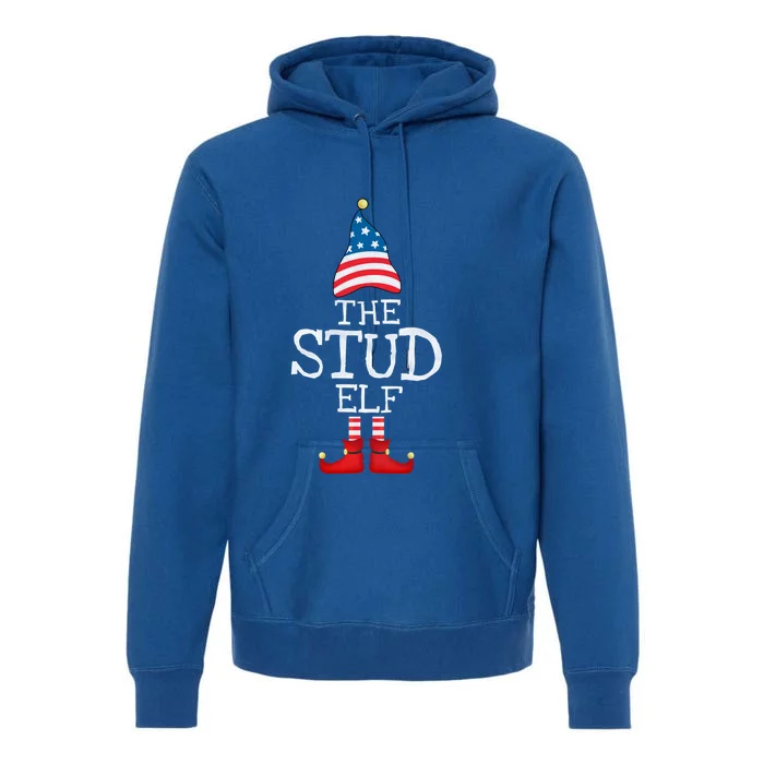 Usa Flag Xmas The Stud Funny Matching Christmas Gift Premium Hoodie