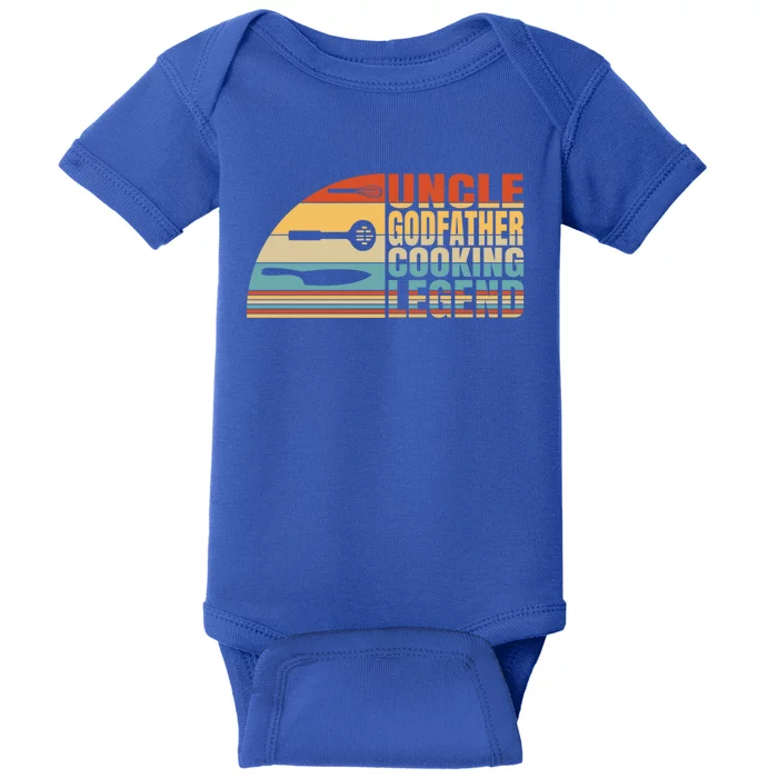 Uncle Godfather And Cooking Legend Cook And Chef Uncle Gift Baby Bodysuit