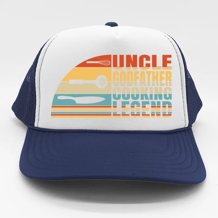 Uncle Godfather And Cooking Legend Cook And Chef Uncle Gift Trucker Hat