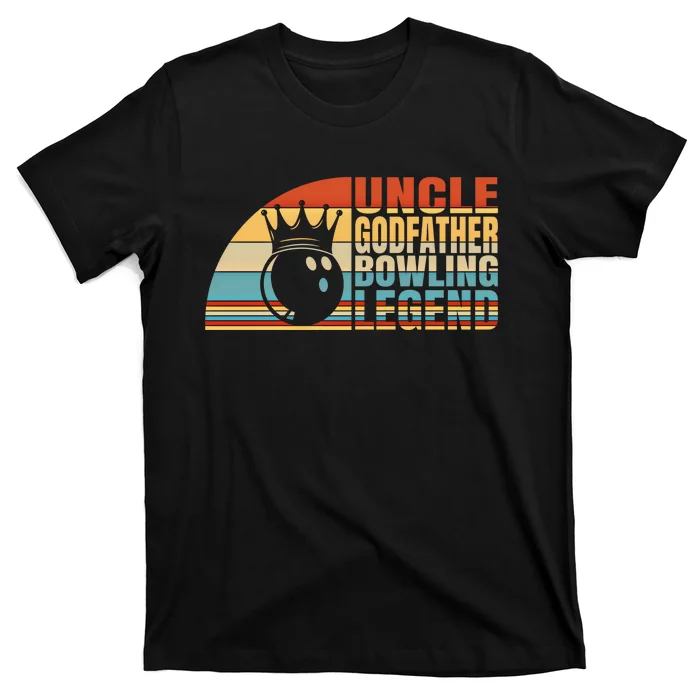 Uncle Godfather And Bowling Legend Bowling Uncle Gift T-Shirt