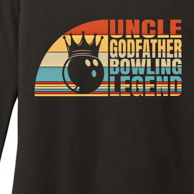 Uncle Godfather And Bowling Legend Bowling Uncle Gift Womens CVC Long Sleeve Shirt