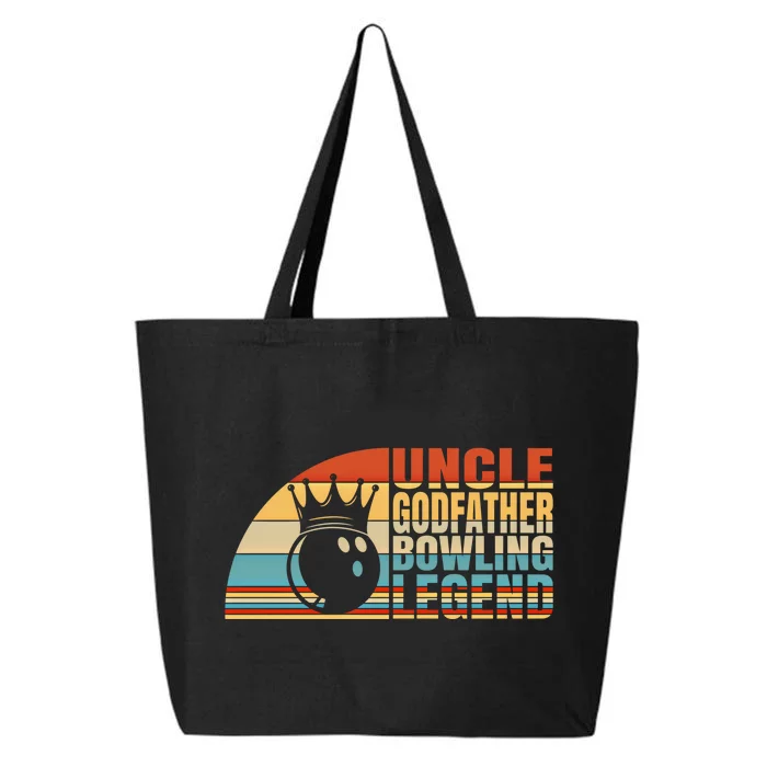 Uncle Godfather And Bowling Legend Bowling Uncle Gift 25L Jumbo Tote