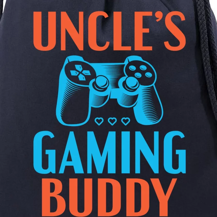 Uncles Gaming Buddy Niece Nephew Family Brother Gamer Uncle Gift Drawstring Bag