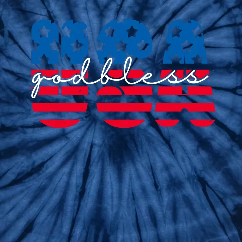 USA God Bless Patriot Celebration Tie-Dye T-Shirt