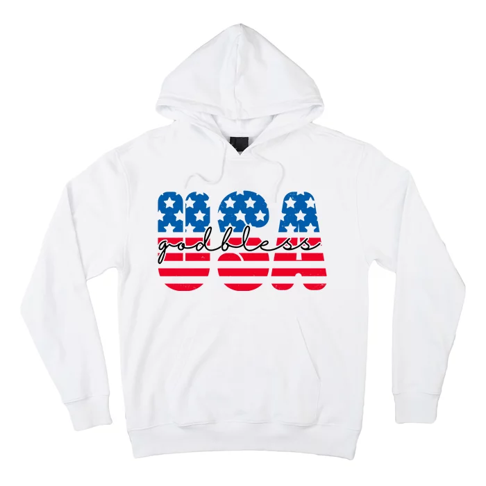 USA God Bless Patriot Celebration Hoodie