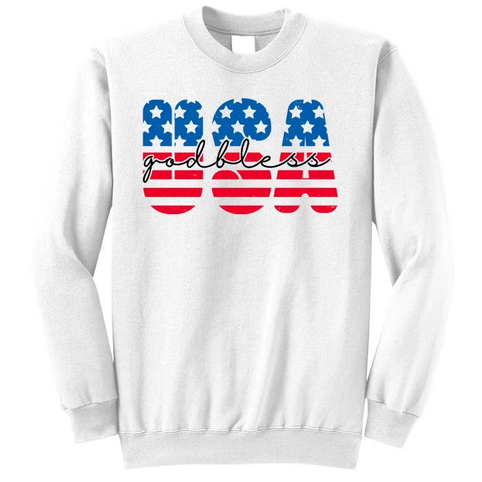 USA God Bless Patriot Celebration Sweatshirt