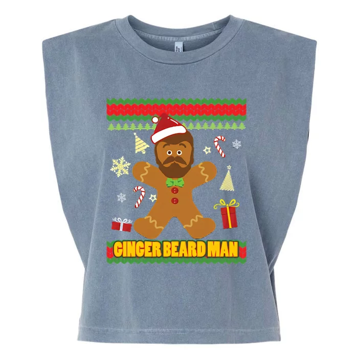 Ugly Ginger Beard Man Holiday Garment-Dyed Women's Muscle Tee