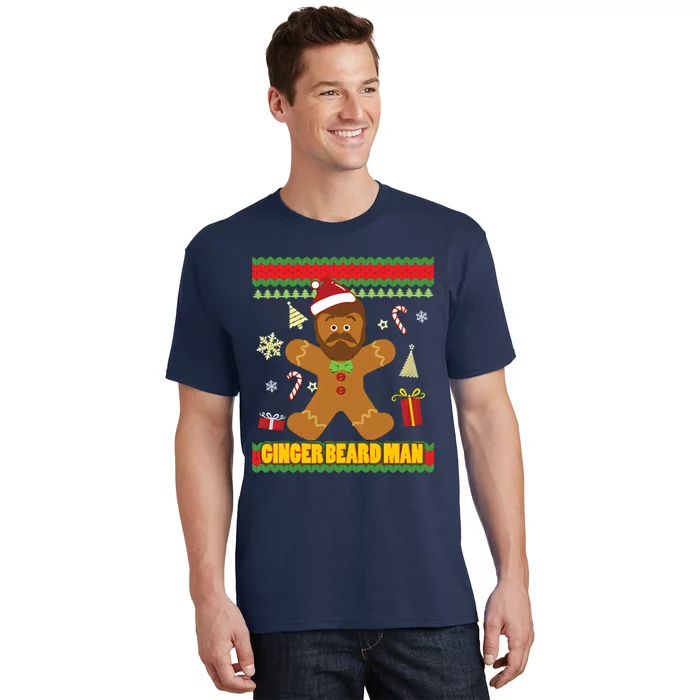 Ugly Ginger Beard Man Holiday T-Shirt