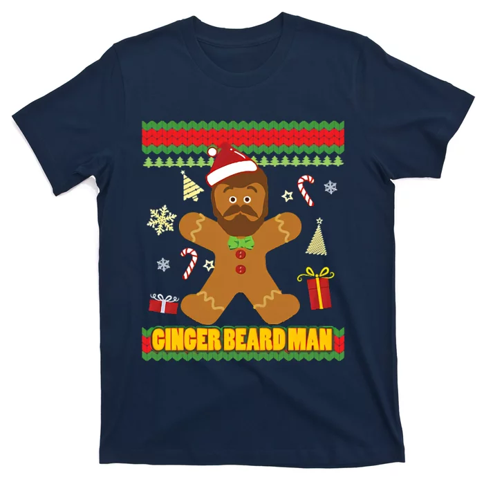 Ugly Ginger Beard Man Holiday T-Shirt