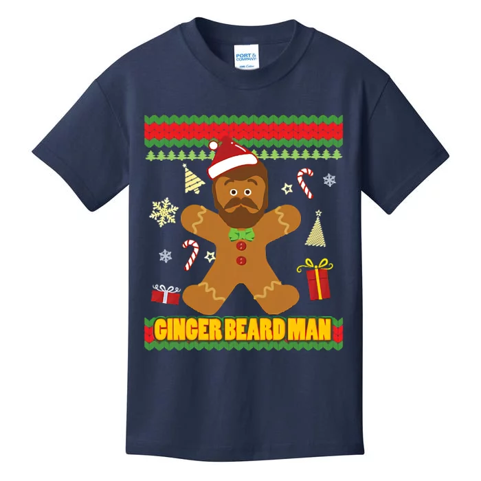 Ugly Ginger Beard Man Holiday Kids T-Shirt