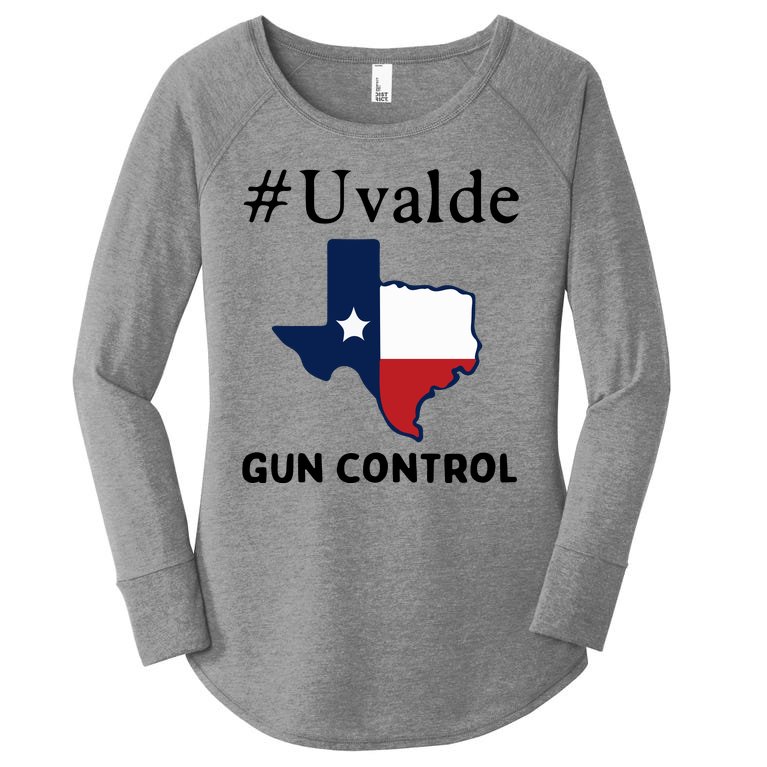 Uvalde Gun Control , Protect Kids Not Gun Women’s Perfect Tri Tunic Long Sleeve Shirt