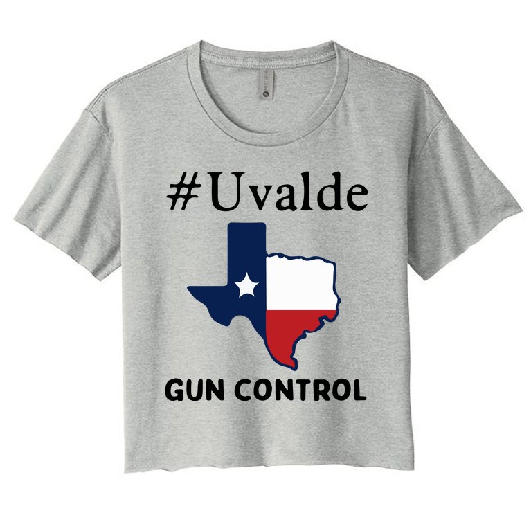 Uvalde Gun Control , Protect Kids Not Gun Women's Crop Top Tee