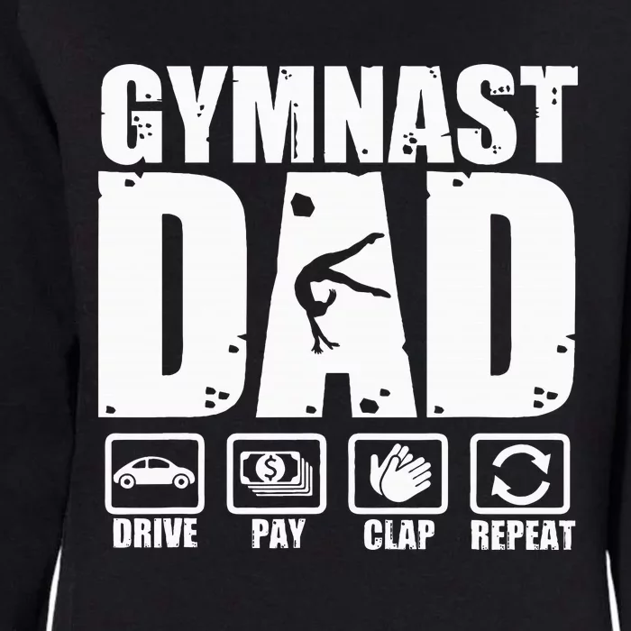 Unny Gymnast Dad Proud Gymnastics Father Humor Fathers Day Womens California Wash Sweatshirt